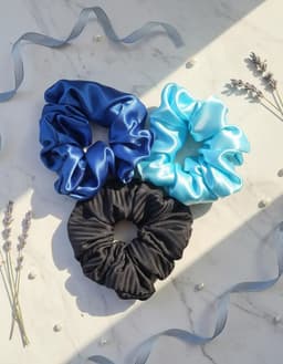 Scrunchie satén pack x3 - 12