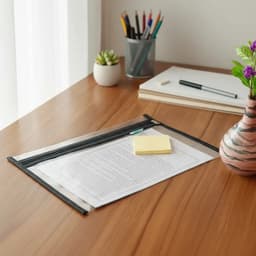 Folio sobre cristal A4 con cierre - 3