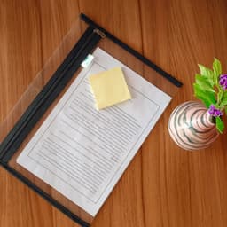 Folio sobre cristal A4 con cierre - 1