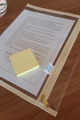 Folio sobre cristal A4 con cierre - 6