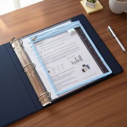 Folio sobre cristal N°3 con cierre - 10