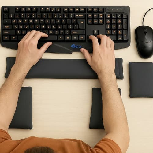 Kit ergonómico de semillas para mouse, teclado y codo